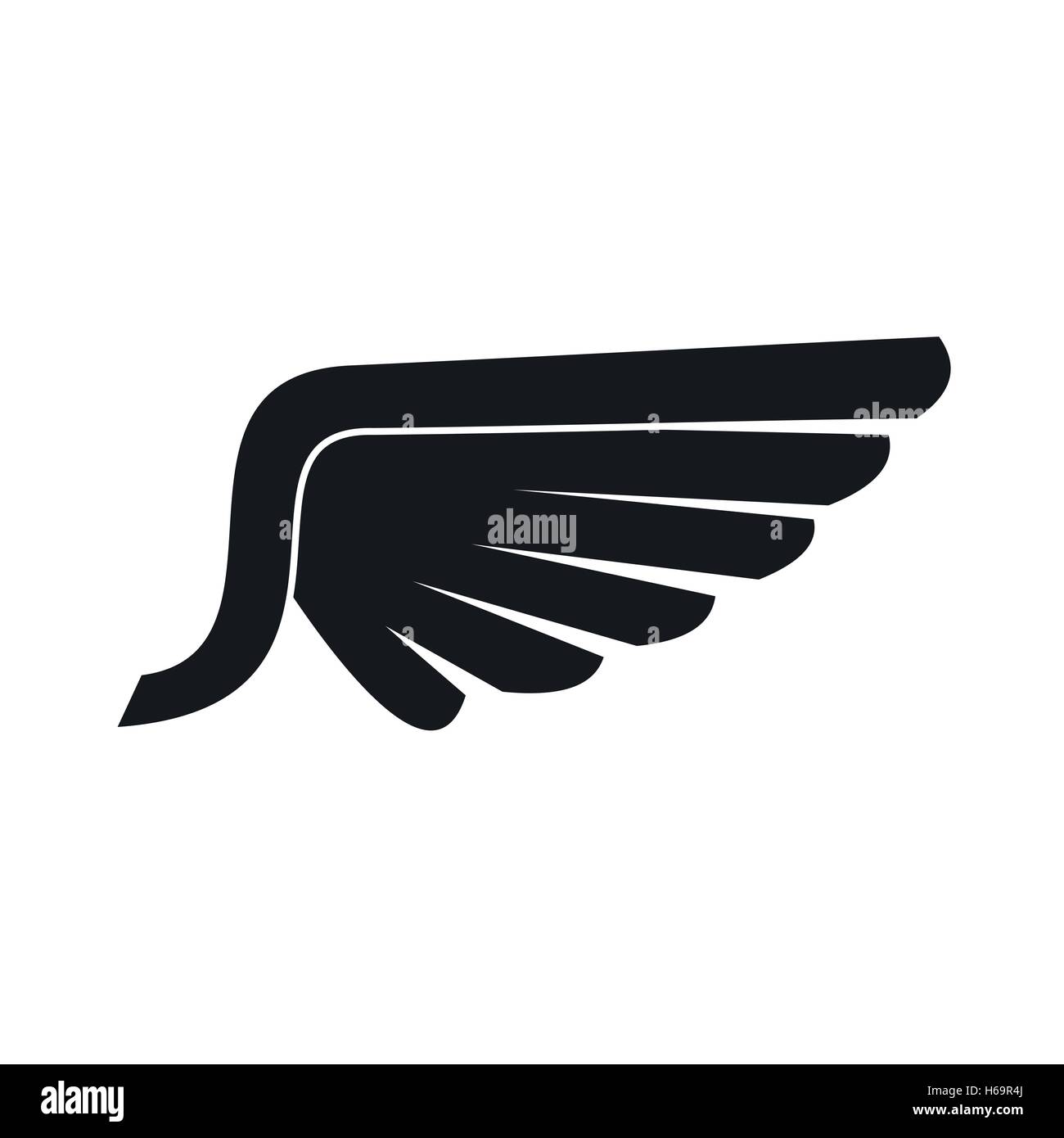 Wing icon, simple style Stock Vector Image & Art - Alamy