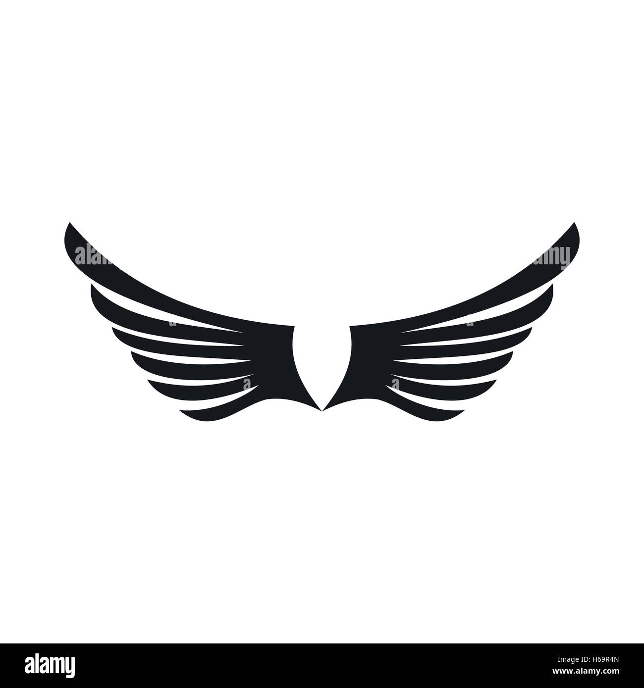 Wing icon, simple style Stock Vector Image & Art - Alamy