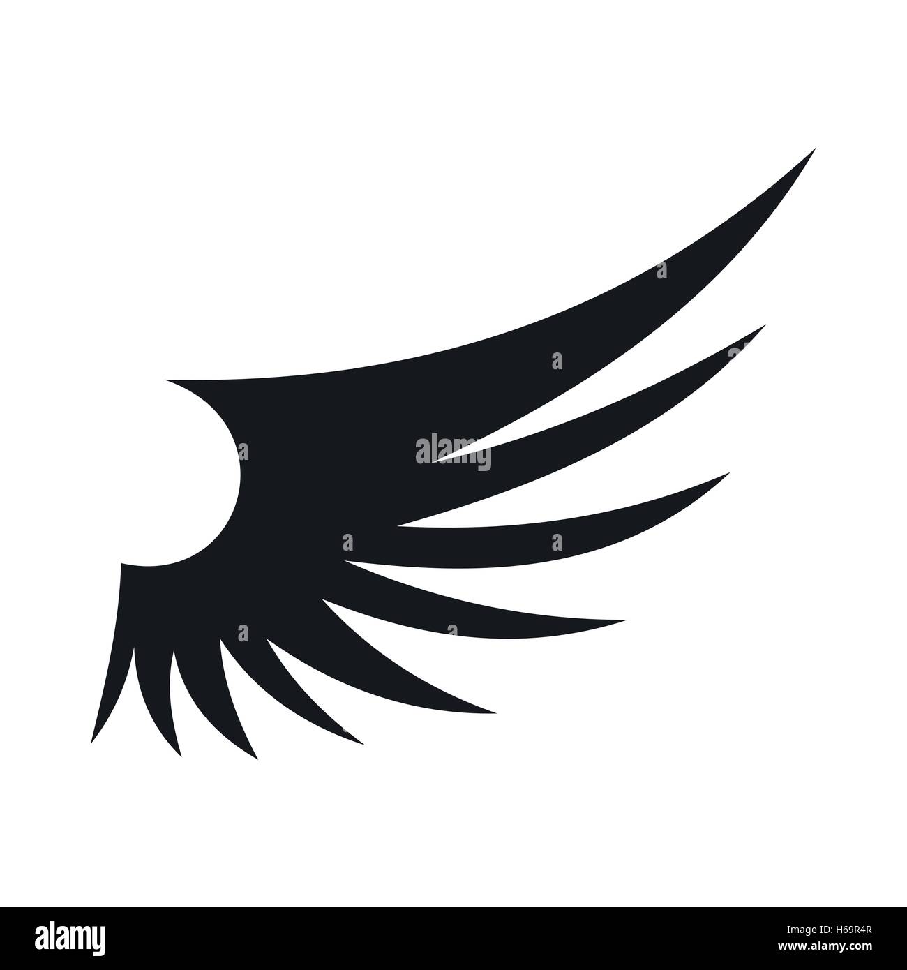 Wing icon, simple style Stock Vector Image & Art - Alamy
