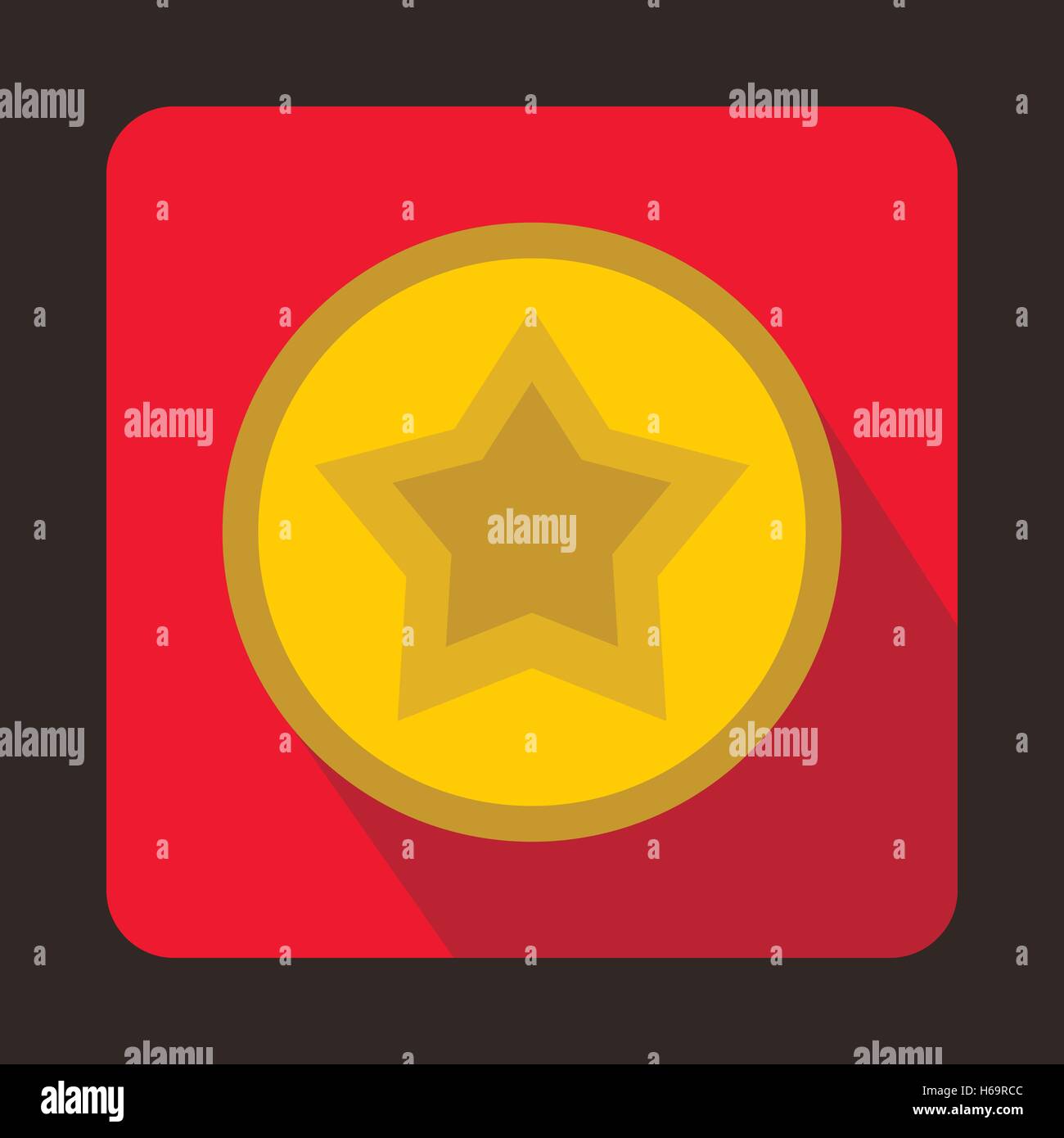 Star in a circle icon, flat style Stock Vector Image & Art - Alamy