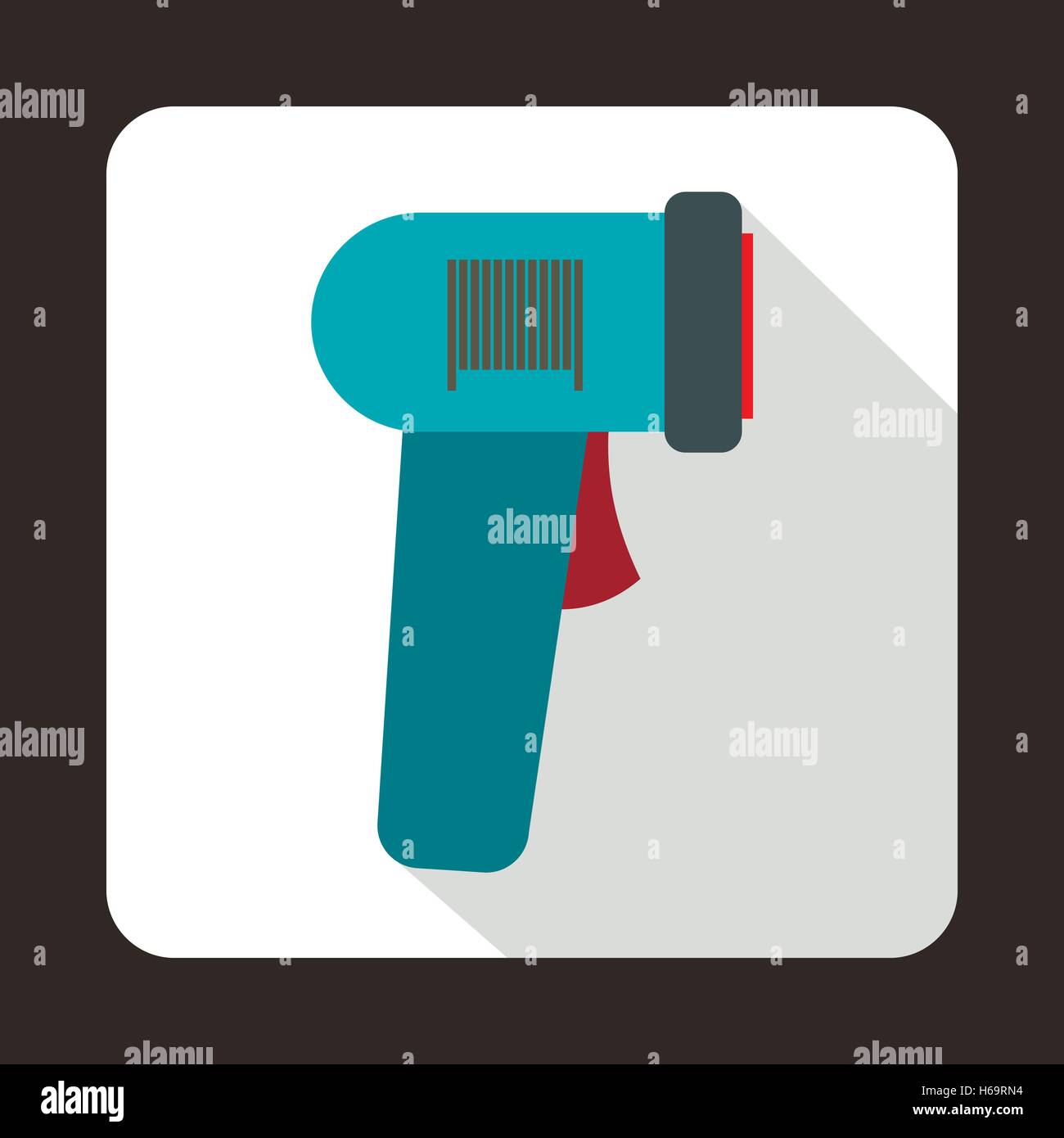 Barcode scanner icon in flat style Stock Vector Image & Art - Alamy