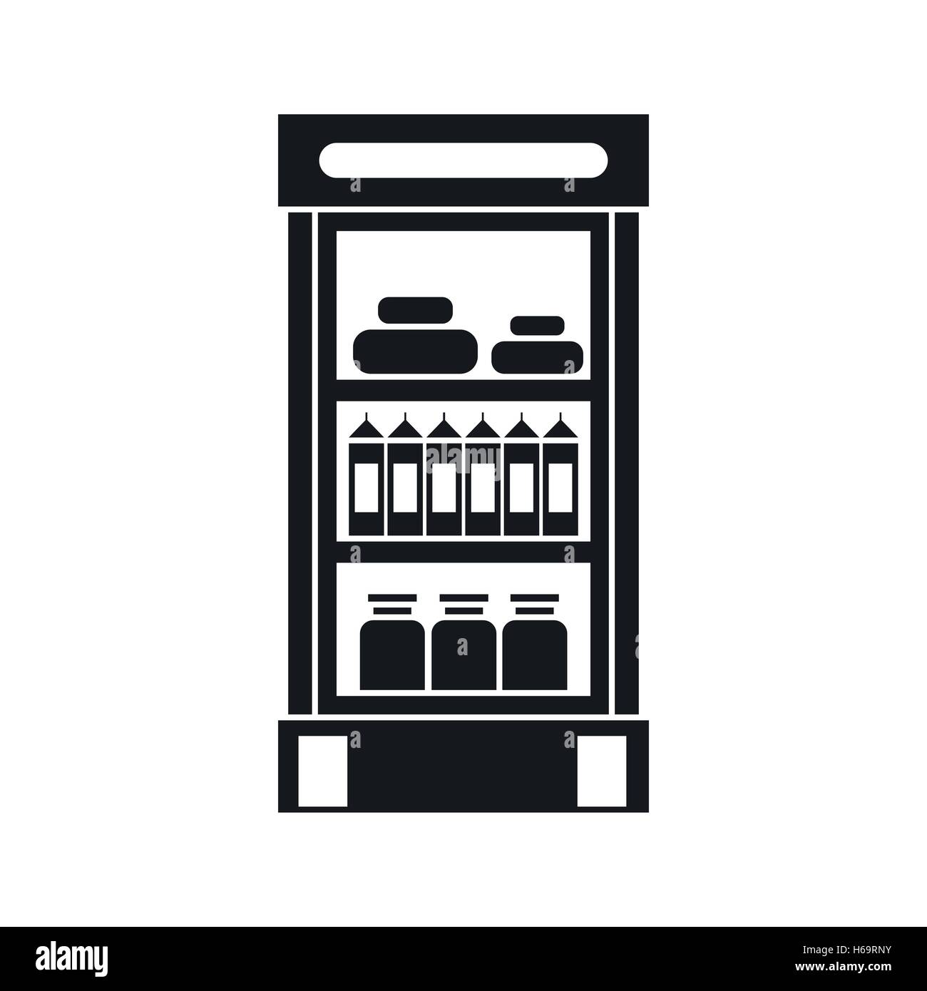 Products in the supermarket refrigerator icon Stock Vector Image & Art Alamy