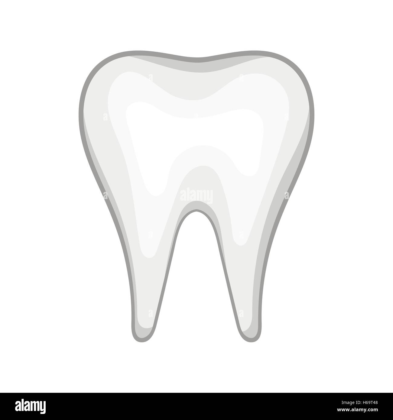 White tooth icon in cartoon style Stock Vector Image & Art - Alamy