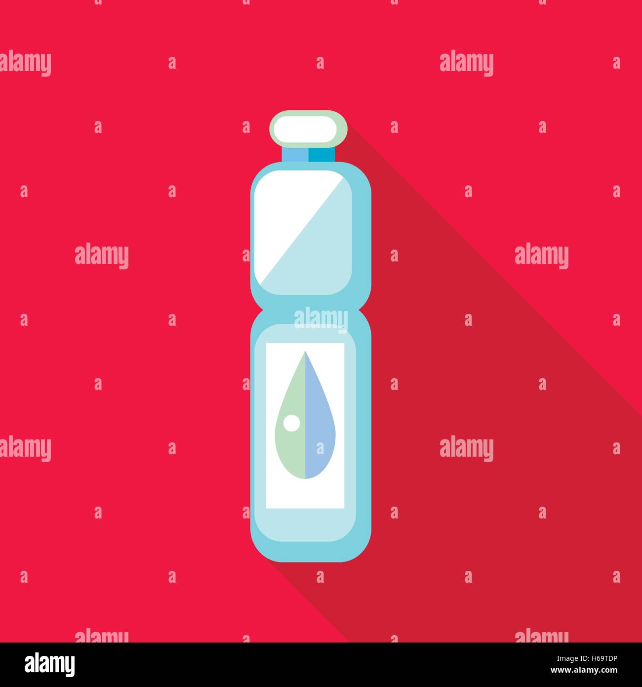 Bottle of water icon in flat style Stock Vector Image & Art - Alamy