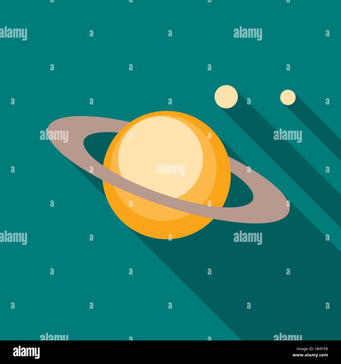 Saturn planet icon in flat style Stock Vector Image & Art - Alamy