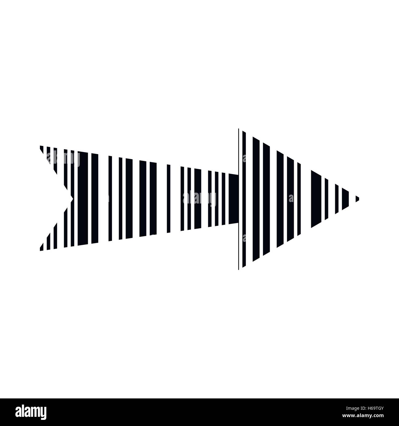 Linear black arrow icon, simple style Stock Vector Image & Art - Alamy