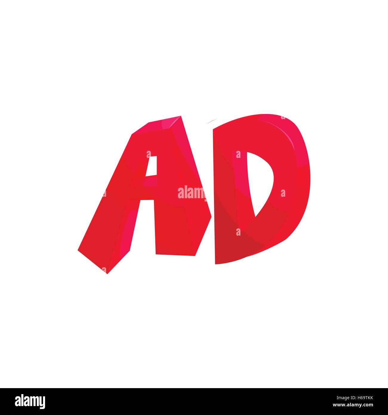 Letters AD icon, cartoon style Stock Vector Image & Art Alamy