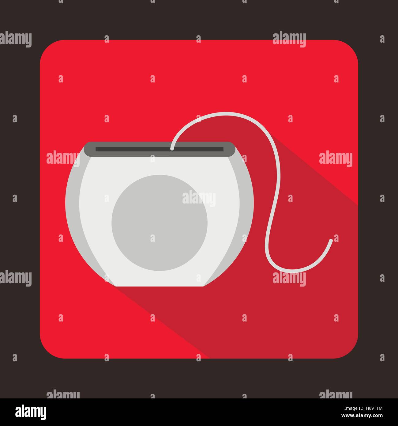 Dental floss icon, flat style Stock Vector Image & Art - Alamy