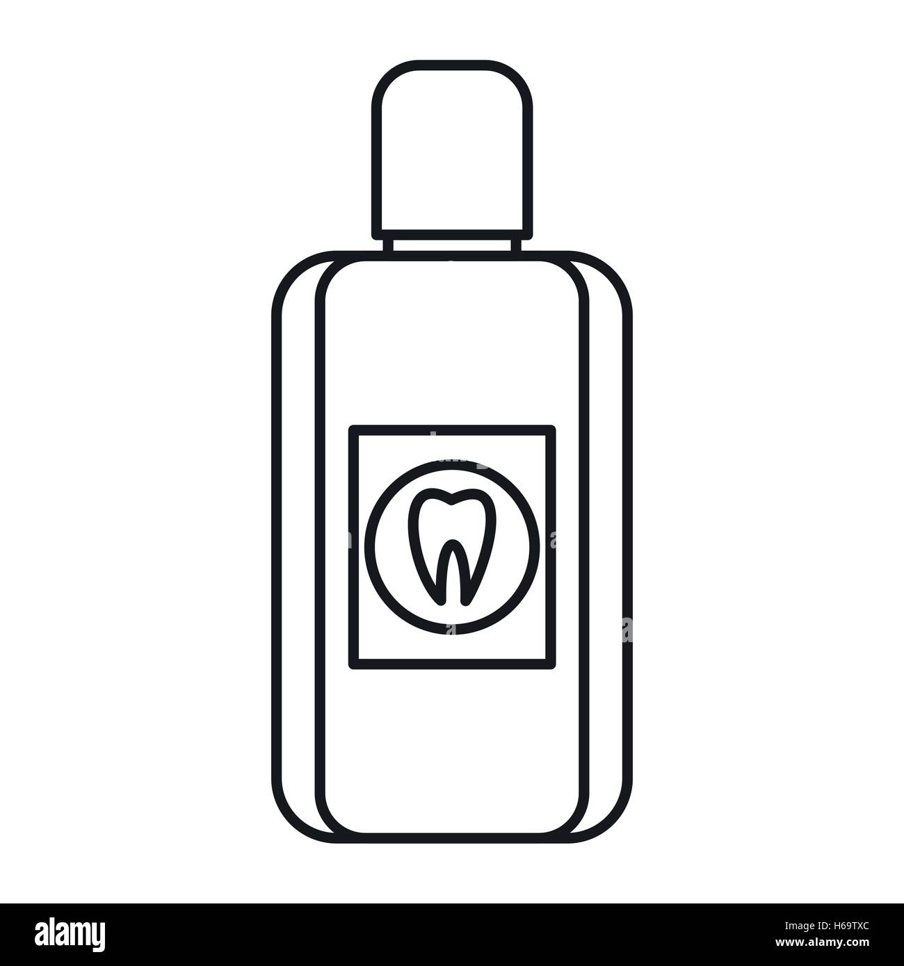 Bottle of mouthwash icon, outline style Stock Vector Image & Art Alamy