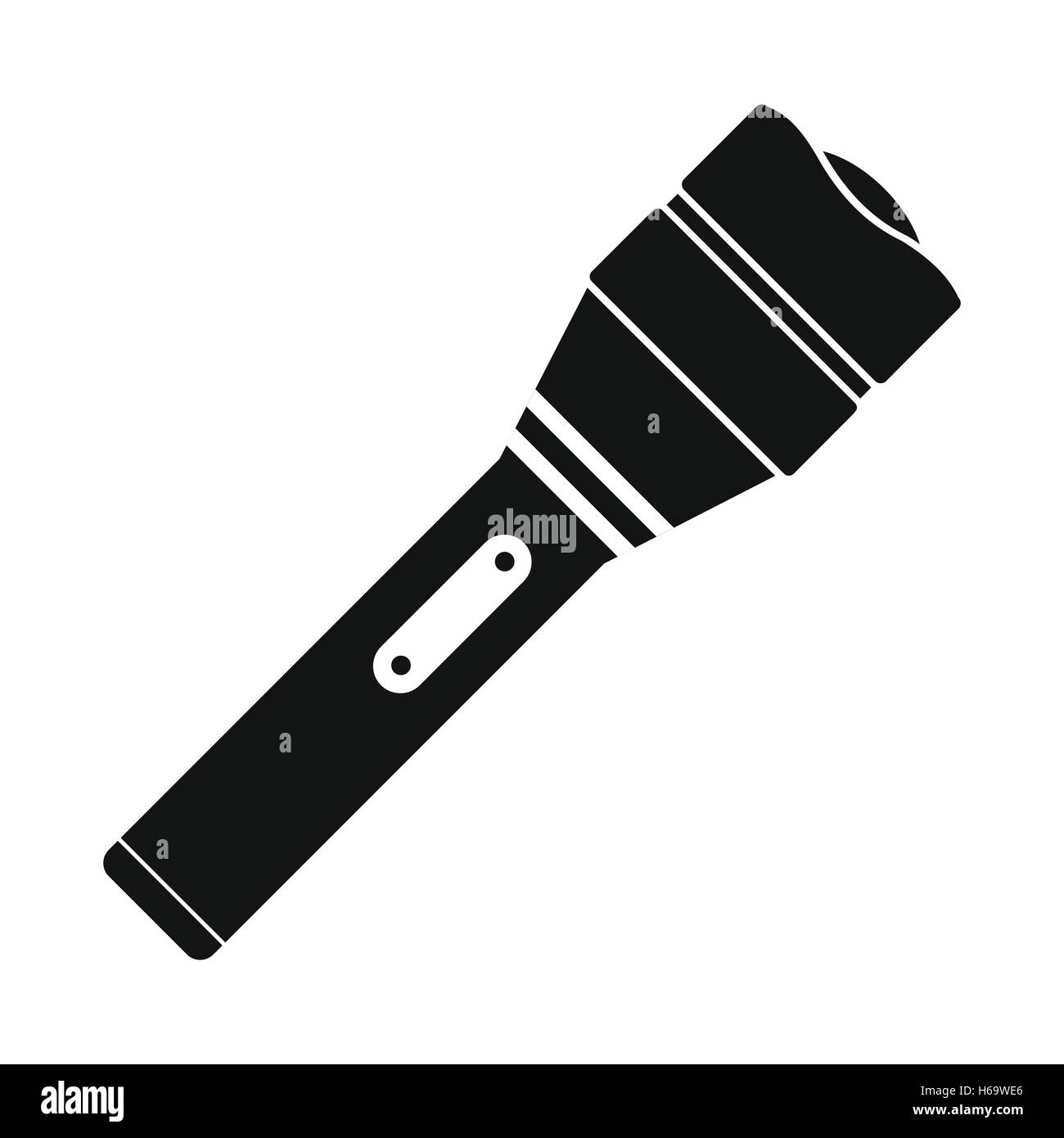 Black flashlight icon Stock Vector Image & Art - Alamy