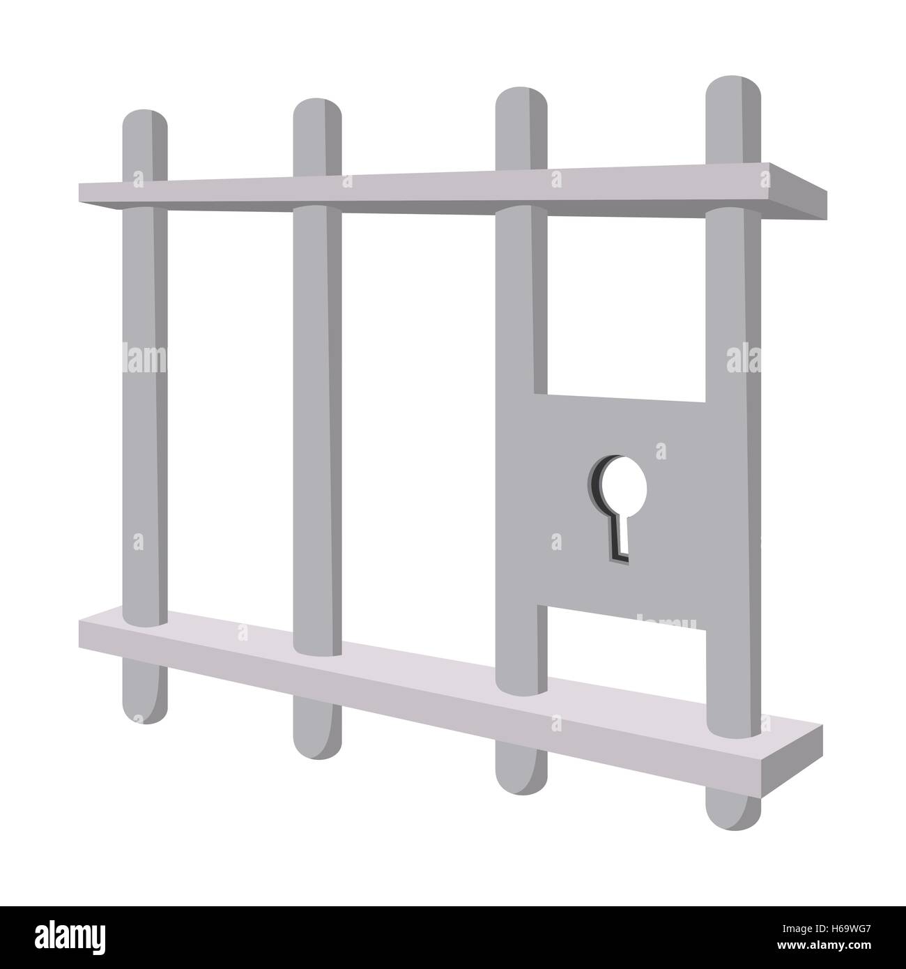 Iron bars door with a locking mechanism Stock Vector Image & Art Alamy