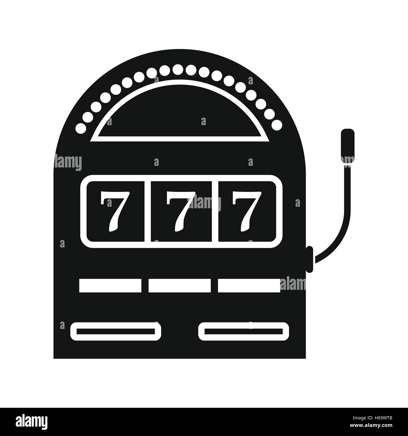 Slot machine jackpot black simple icon Stock Vector Image & Art - Alamy