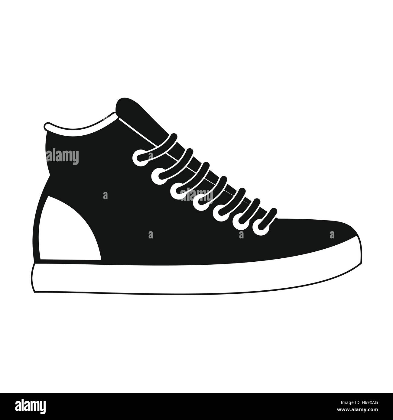 Sneakers black simple icon Stock Vector Image & Art - Alamy