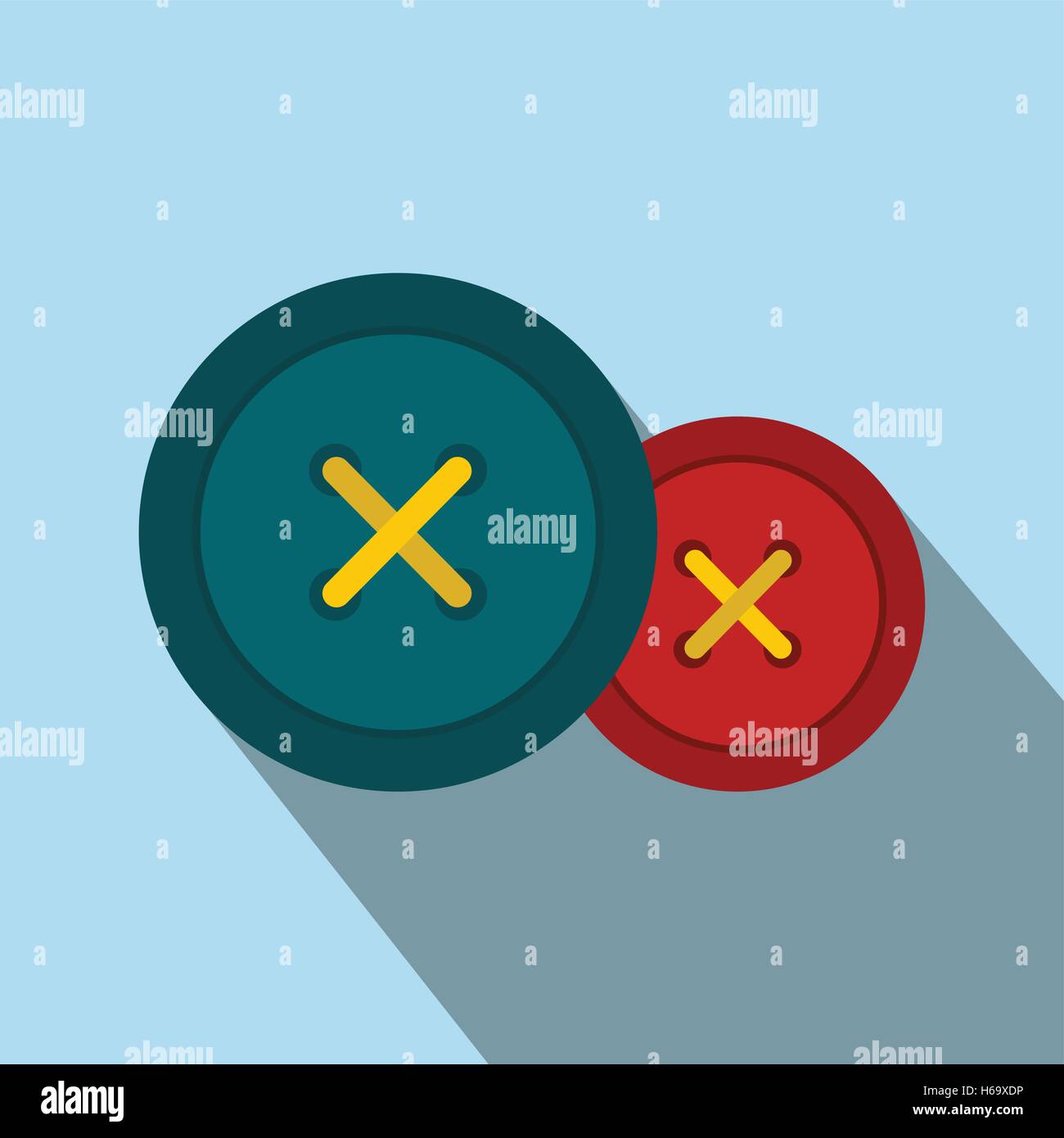 Sewing buttons flat icon Stock Vector Image & Art - Alamy