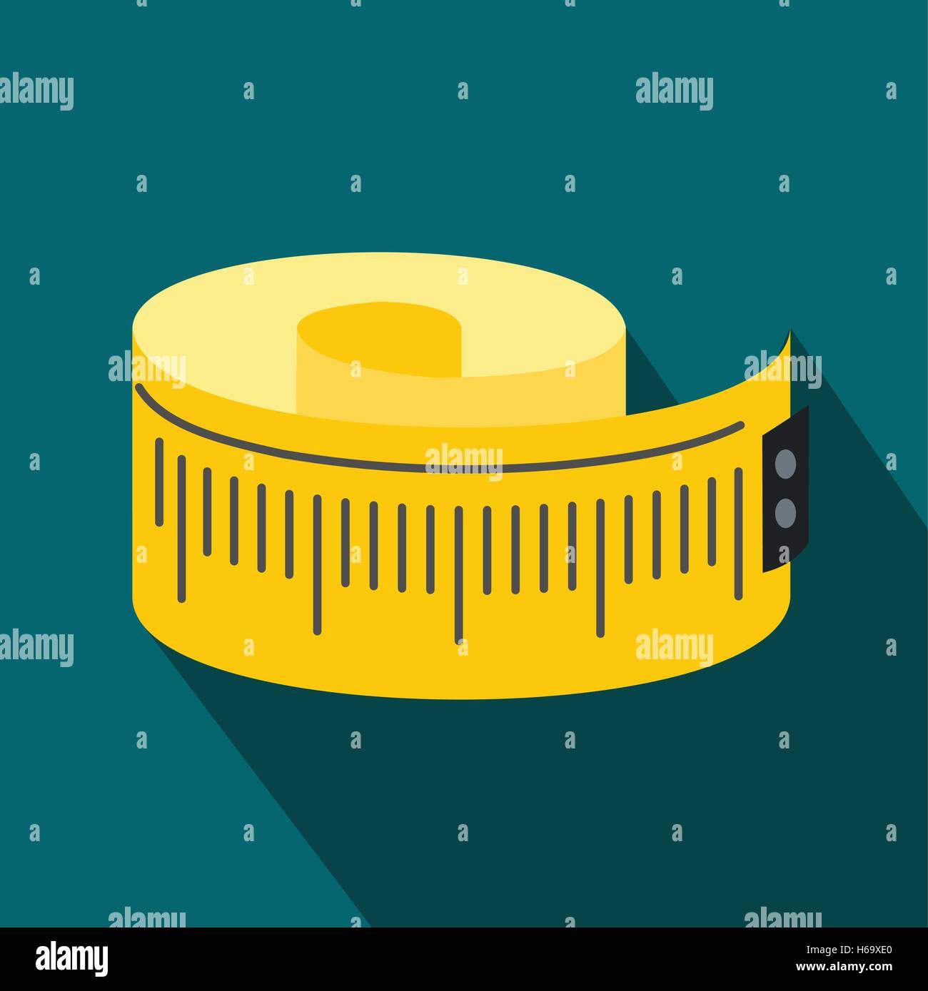 Measuring tape flat icon Stock Vector Image & Art - Alamy
