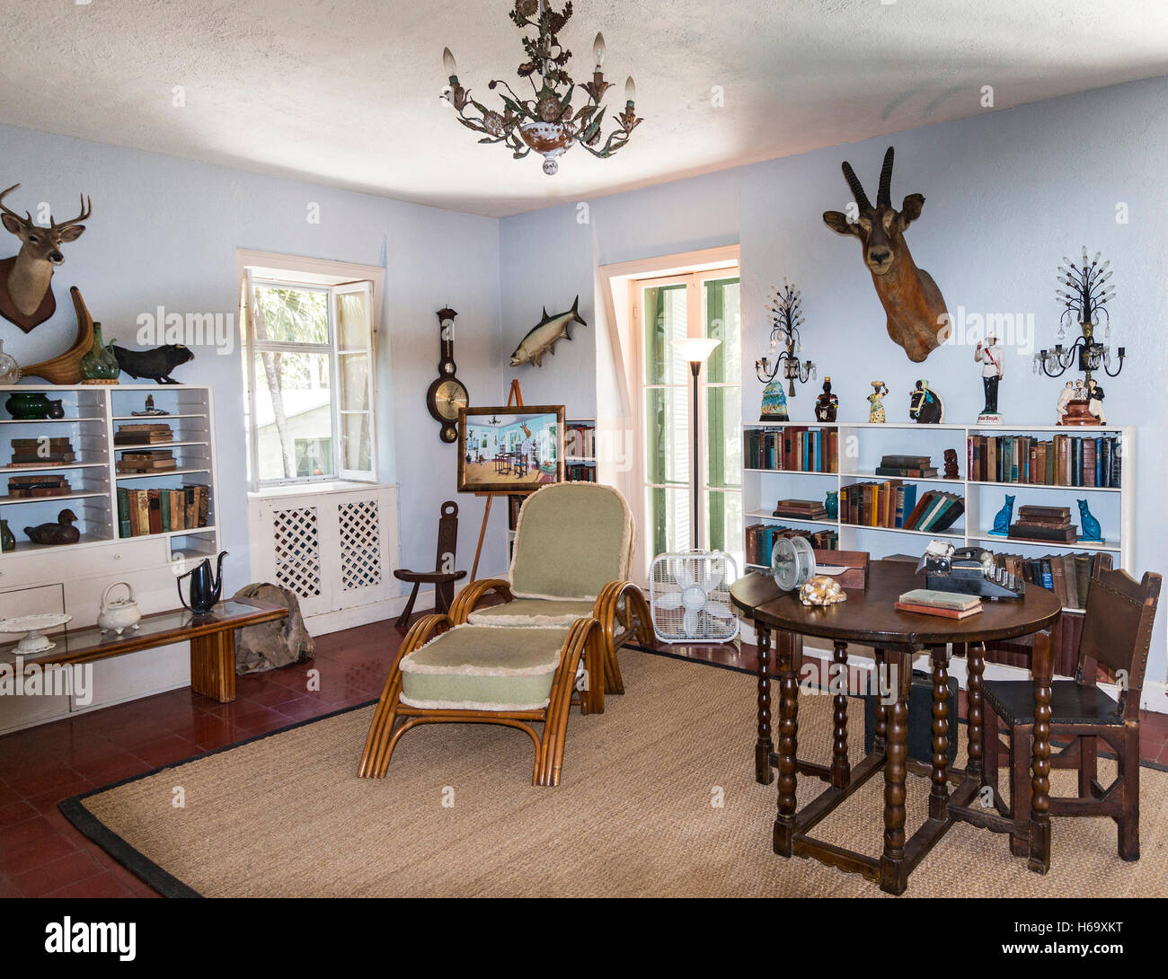 Ernest Hemingway's studio, preserved as part of the Hemingway Home