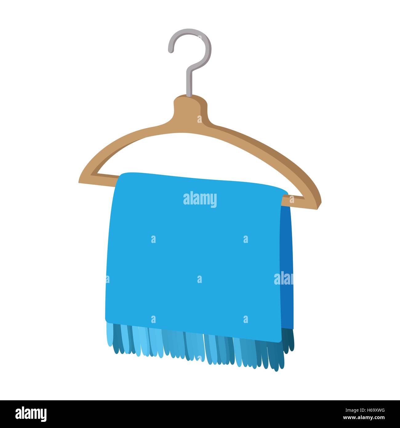 Scarf on coathanger cartoon icon Stock Vector Image & Art Alamy