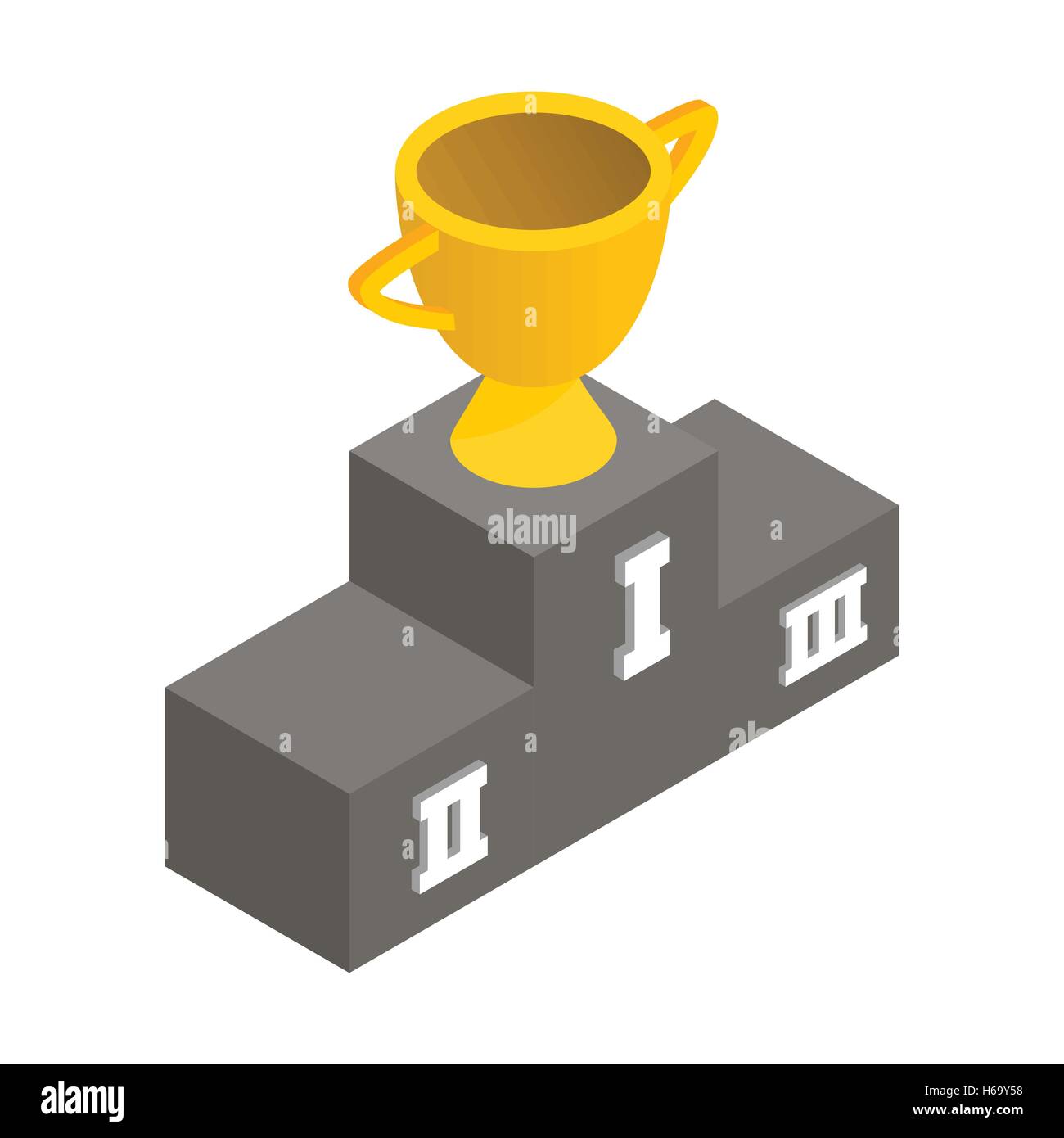 Gold cup winner isometric 3d icon Stock Vector Image & Art - Alamy