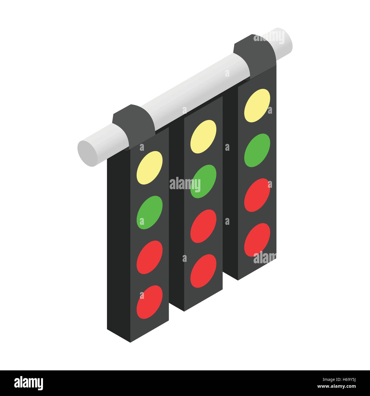 Sport traffic light isometric 3d icon Stock Vector Image & Art - Alamy