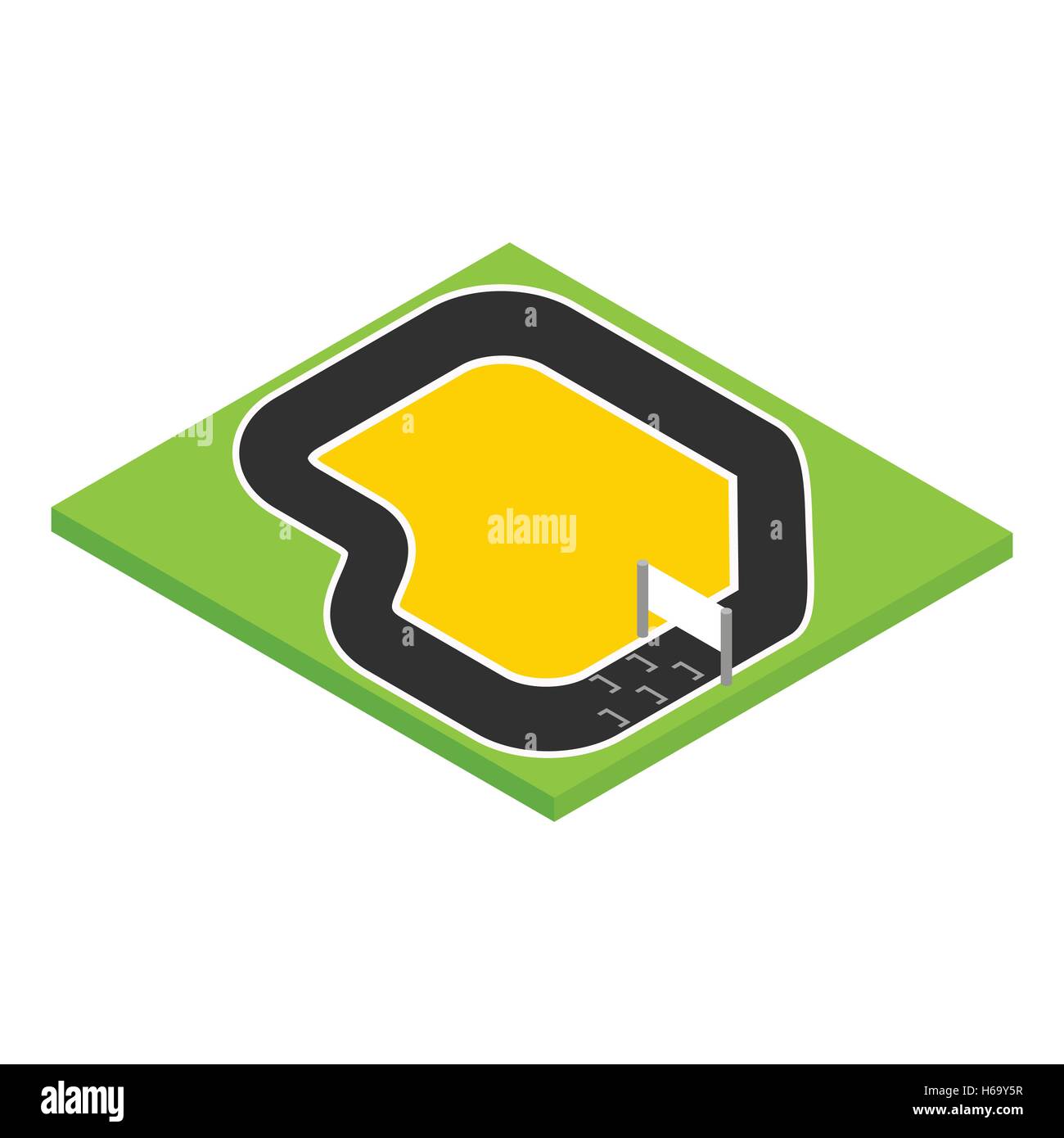 Speedway isometric 3d icon Stock Vector Image & Art - Alamy