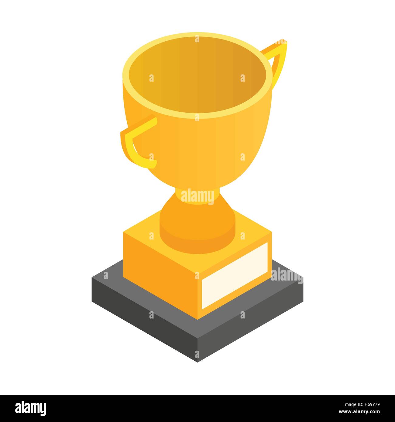 Golden trophy cup isometric 3d icon Stock Vector Image & Art - Alamy