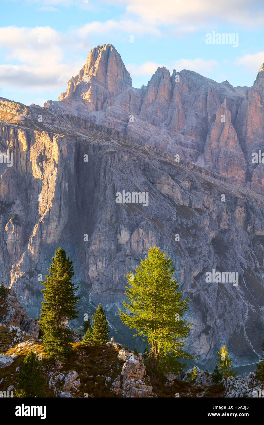 Dolomites alps summit valley hi-res stock photography and images - Alamy