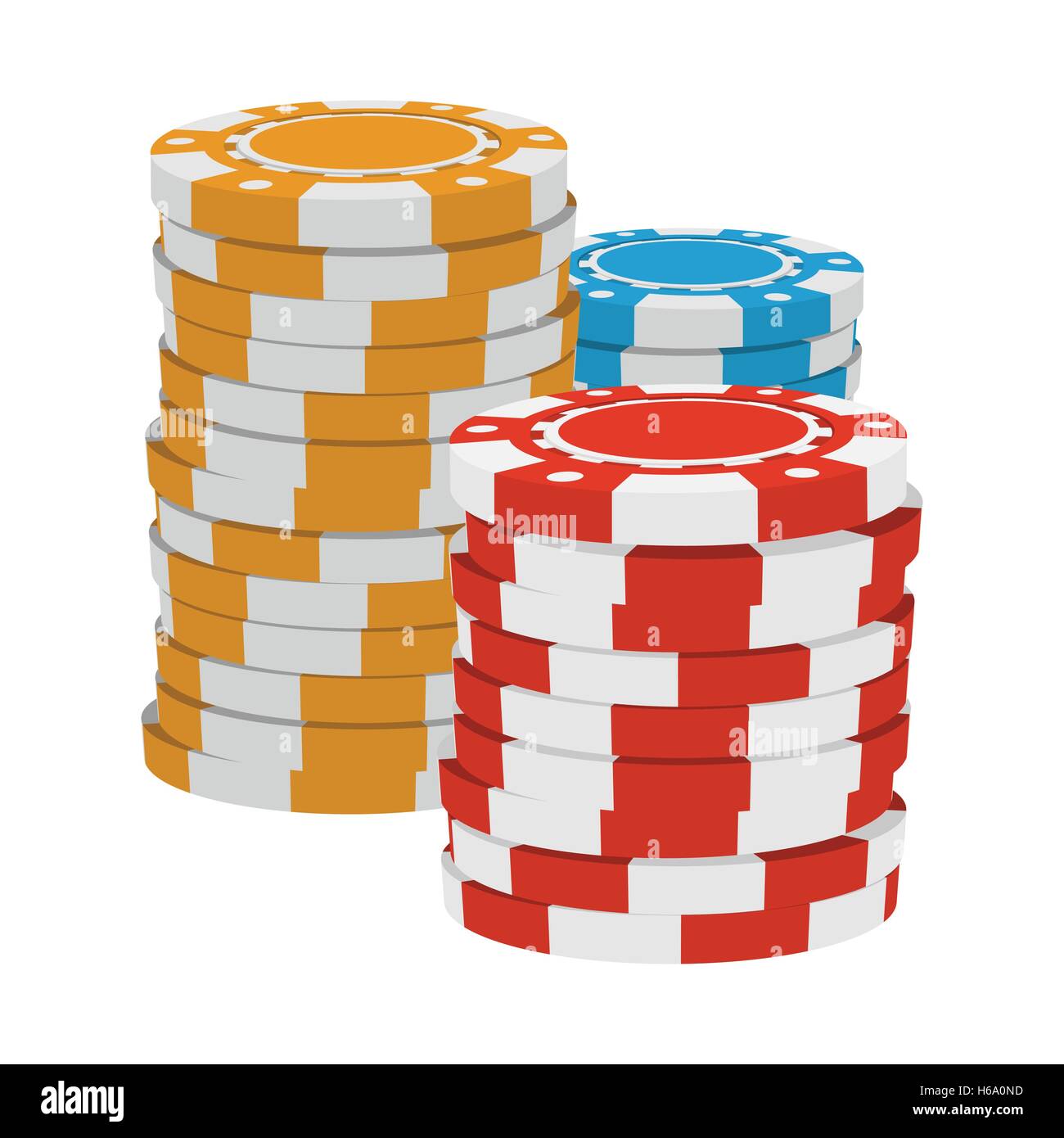 Blue casino token cartoon icon hi-res stock photography and images - Alamy