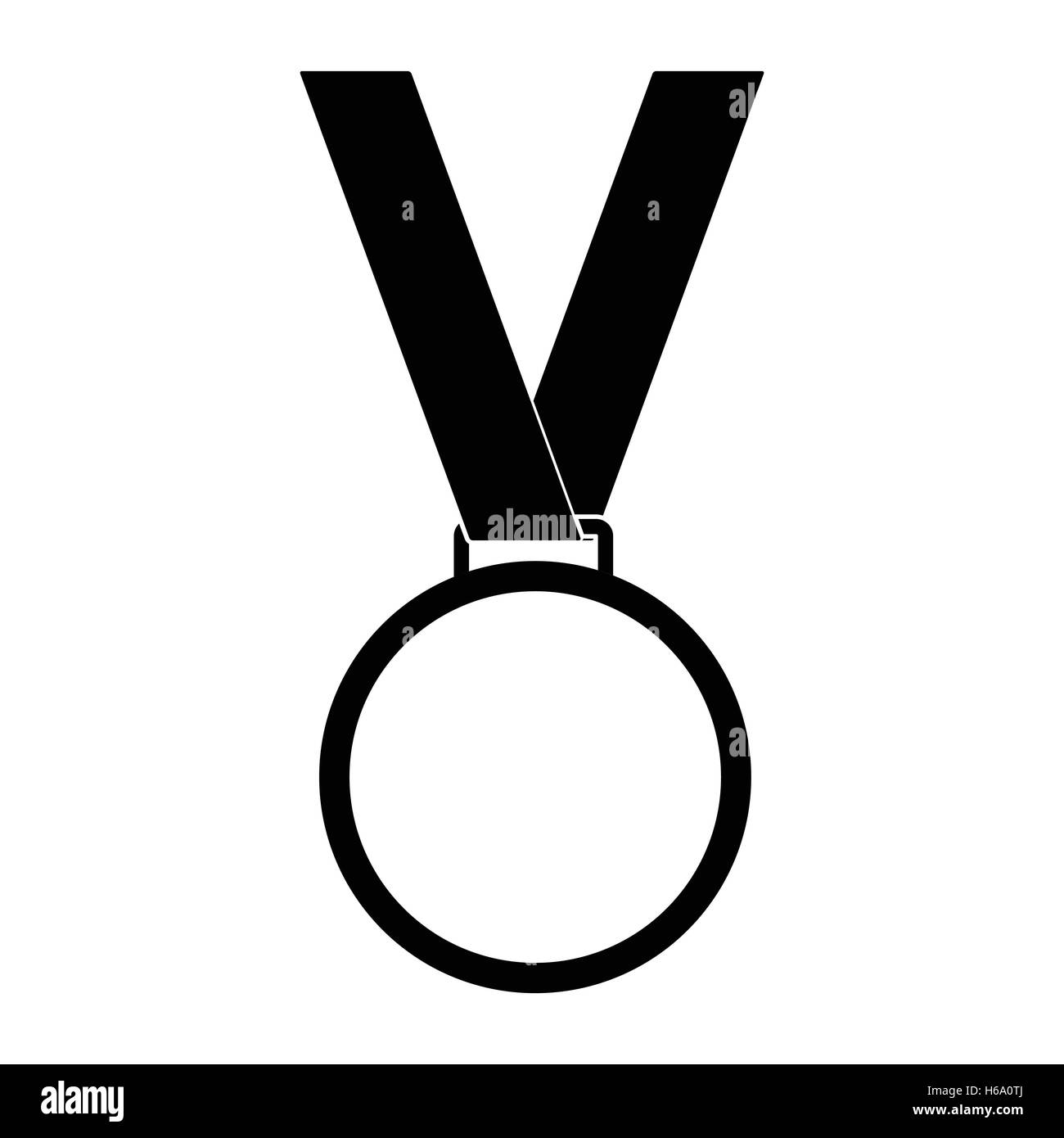 Medal black simple icon Stock Vector Image & Art - Alamy