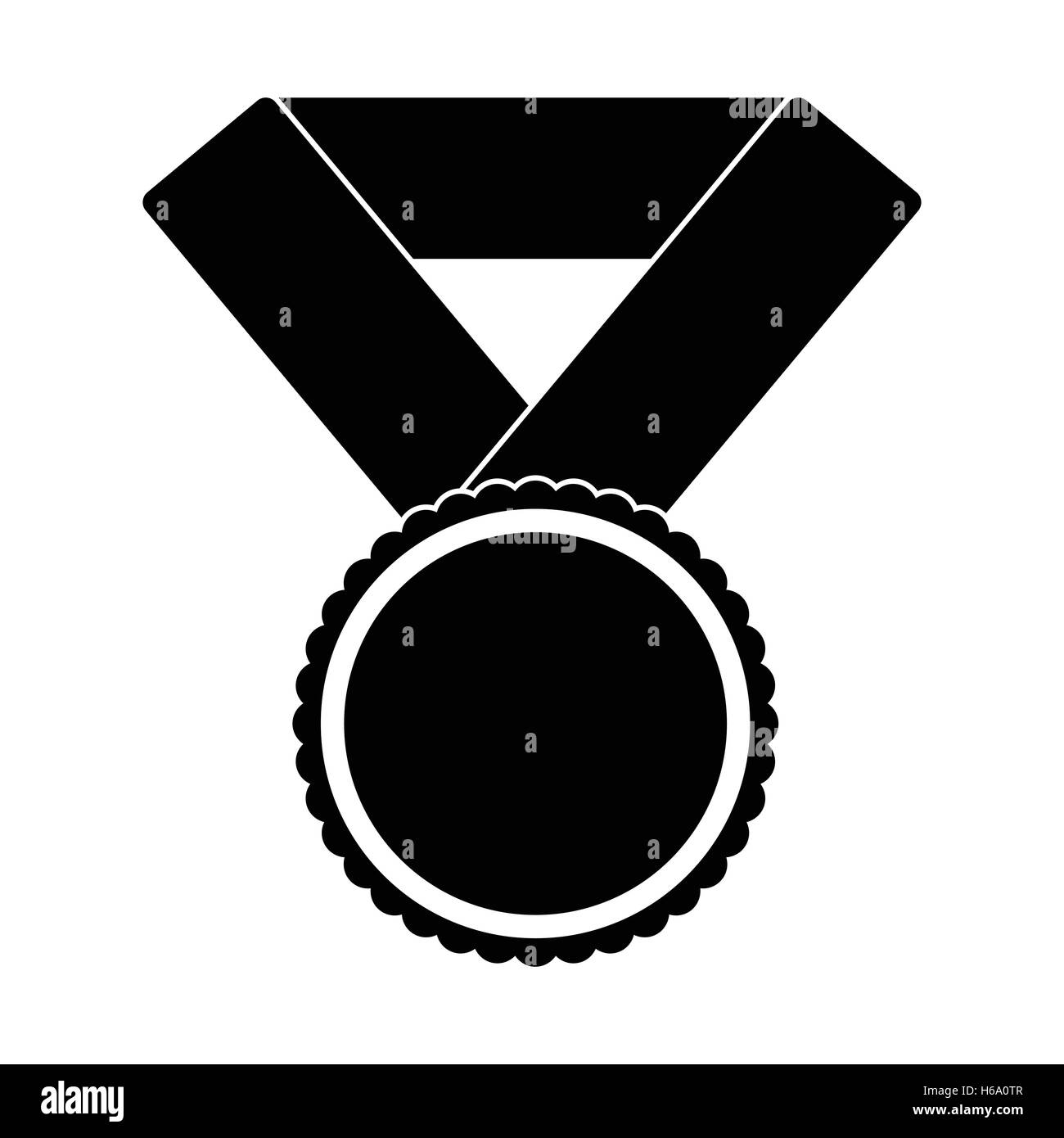 Medal black simple icon Stock Vector Image & Art - Alamy