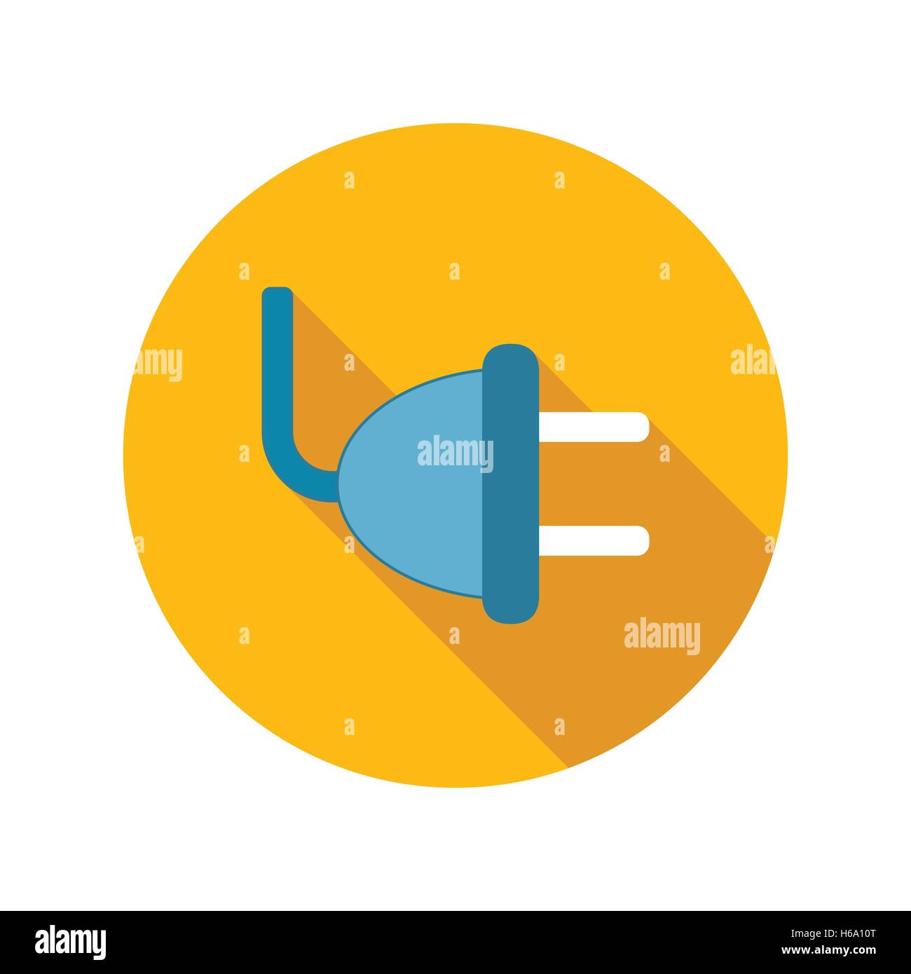 Electricity plug flat icon Stock Vector Image & Art - Alamy