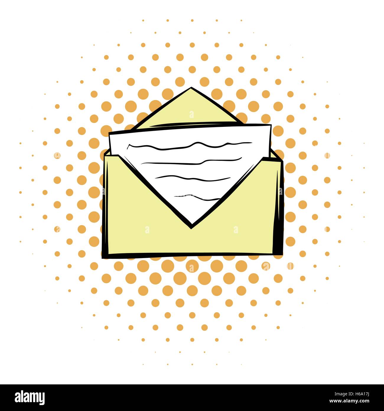 Letter in envelope comics icon Stock Vector Image & Art - Alamy
