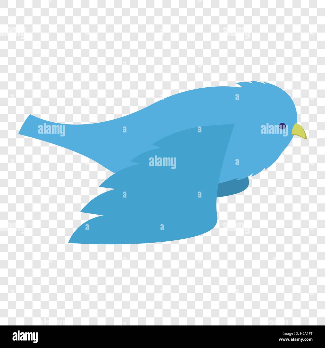 Flying blue bird illustration Stock Vector Image & Art - Alamy