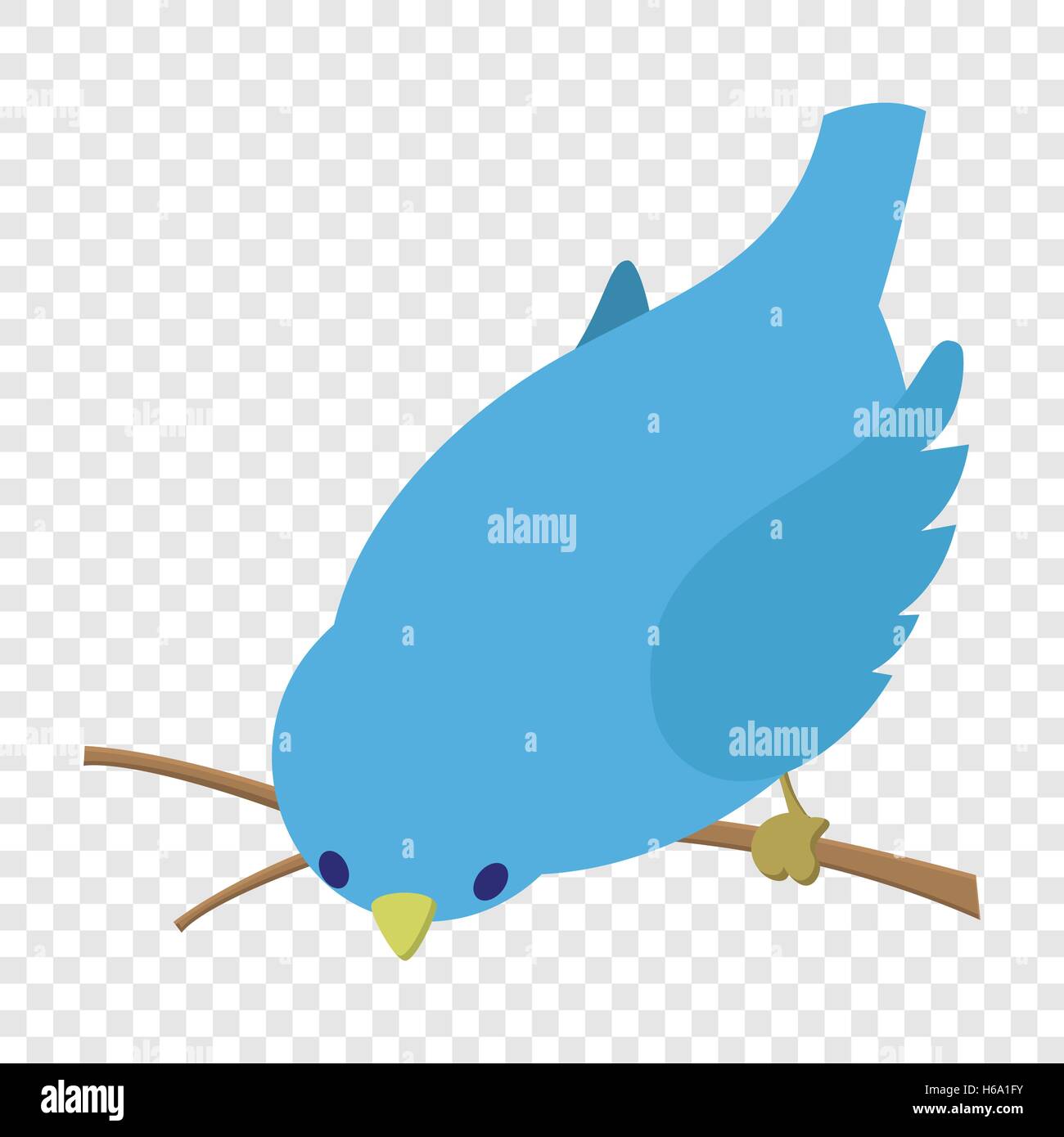 Bend down blue bird illustration Stock Vector Image & Art Alamy