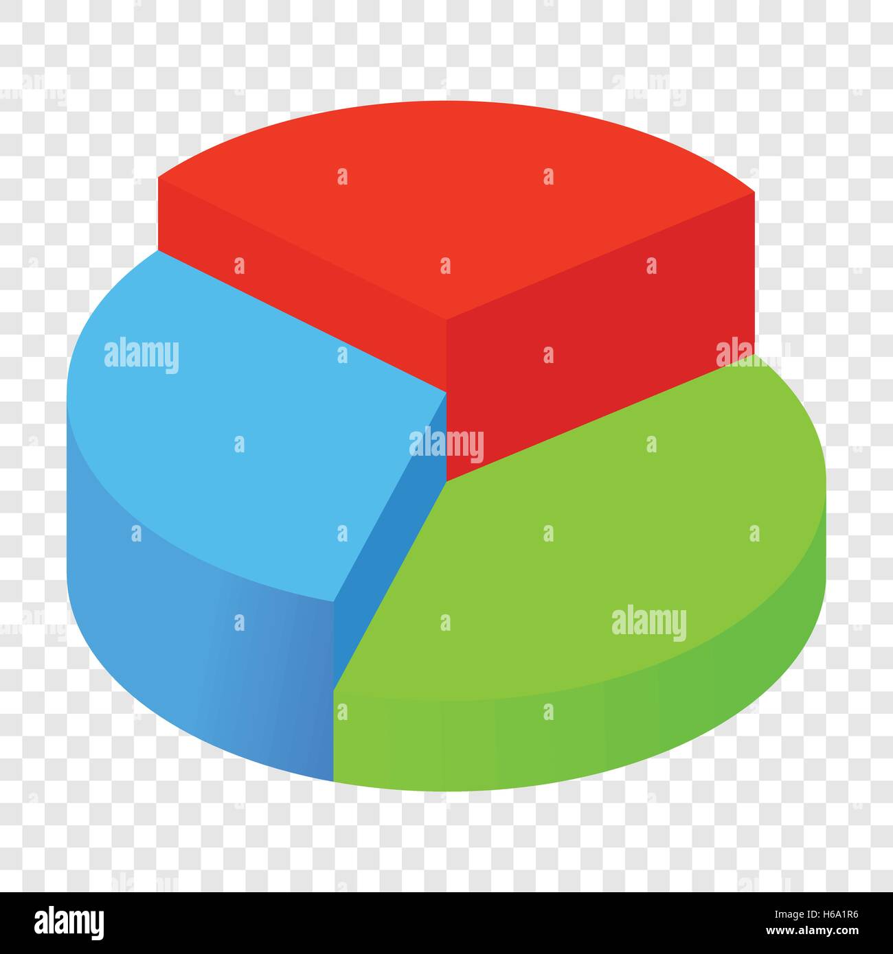Isometric pie chart icon Stock Vector Image & Art - Alamy