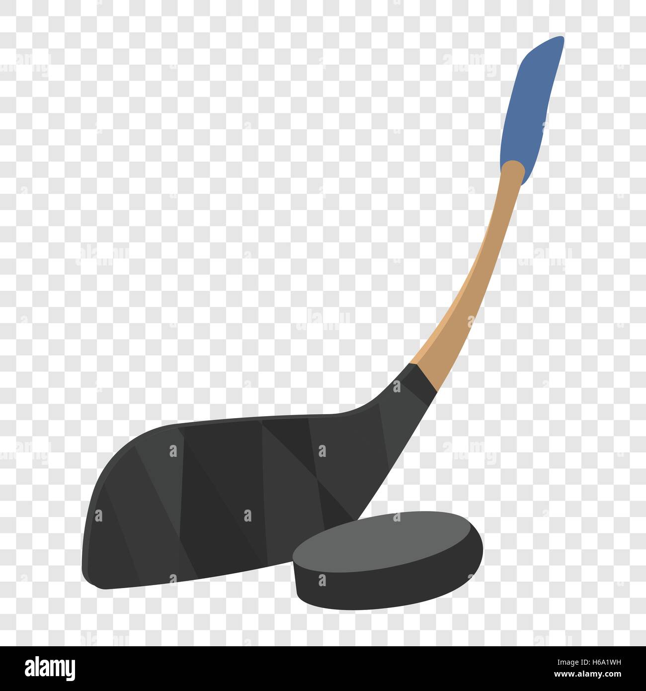 Hockey stick and puck illustration Stock Vector Image & Art Alamy
