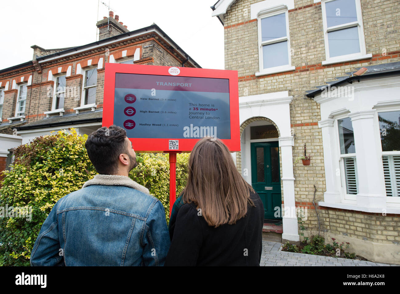 EDITORIAL USE ONLY Hayley and Imran from London demonstrate a prototype