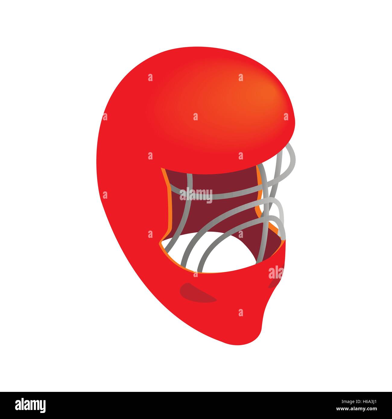 Goalkeeper hockey helmet isometric icon Stock Vector Image & Art - Alamy
