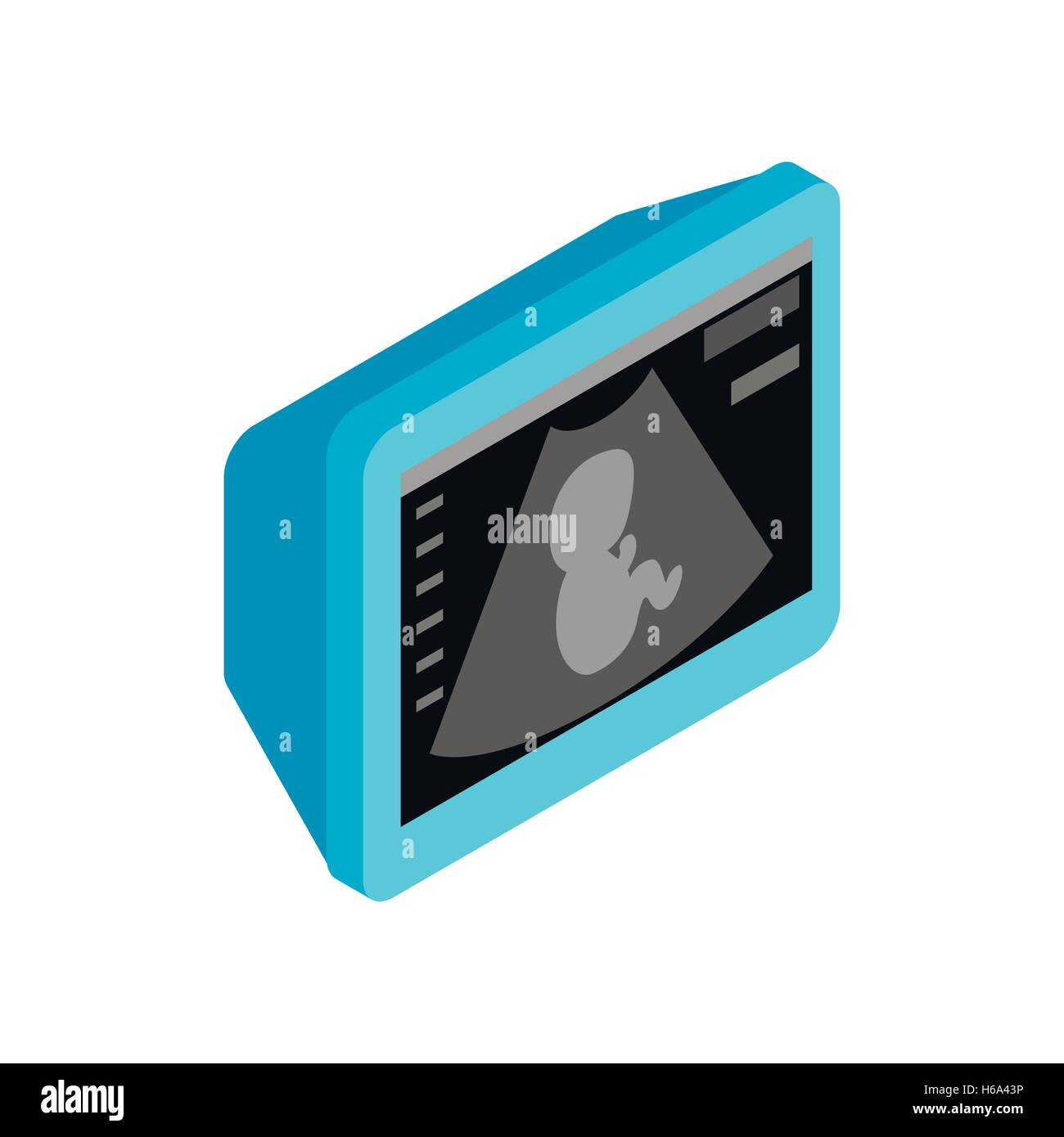 Ultrasonic diagnostic machine isometric icon Stock Vector Image & Art ...