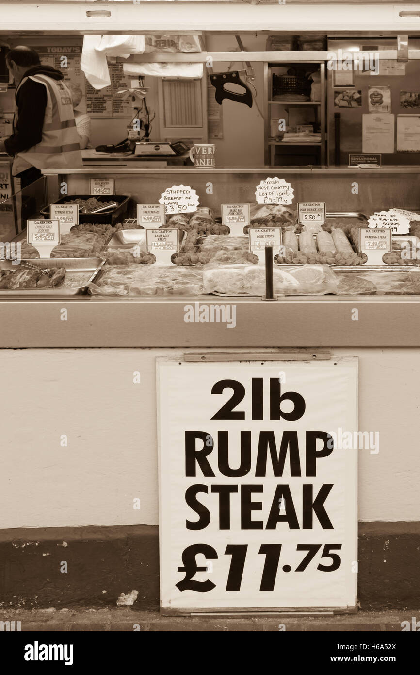 Butchers Counter Stock Photo