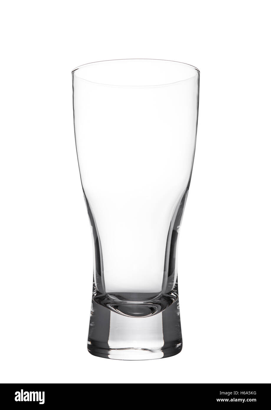 Empty beer glass isolated on white background Stock Photo Alamy