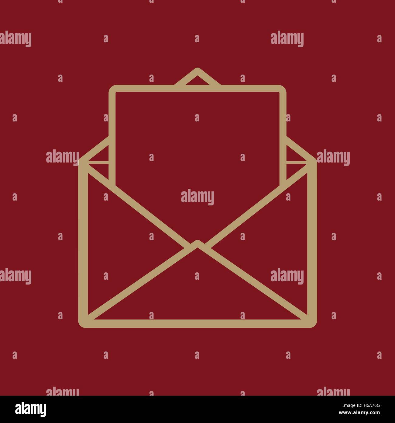 The mail icon. Open Envelope symbol Stock Vector Image & Art - Alamy