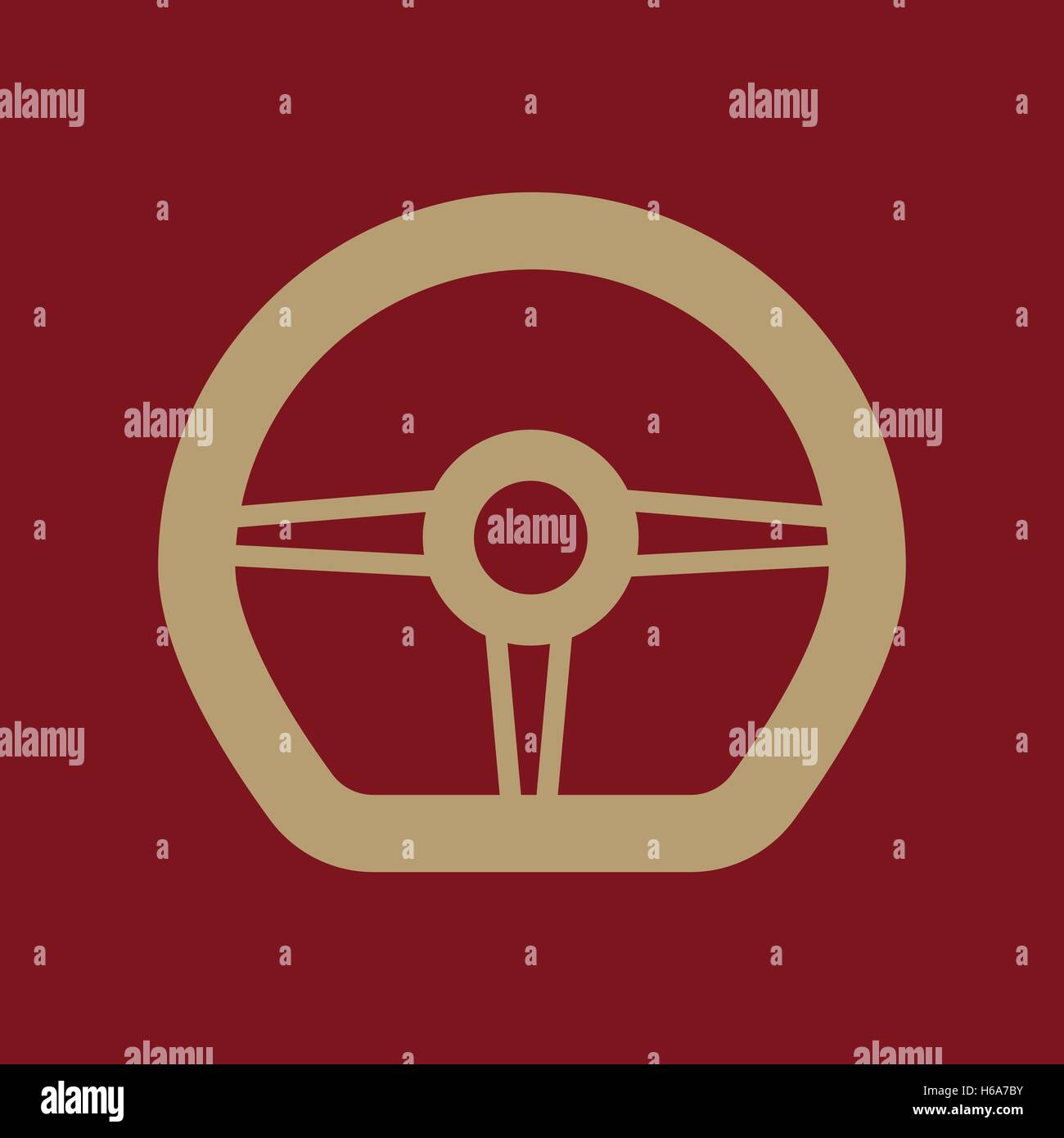 The steering wheel icon. Auto symbol. Flat Stock Vector Image & Art Alamy