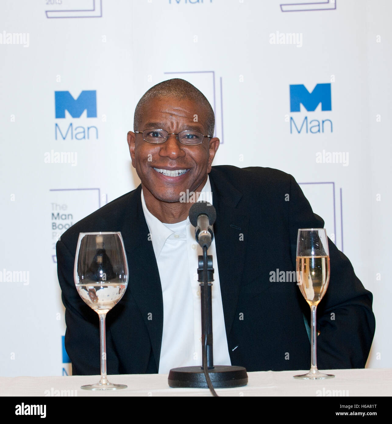 London, UK. 25th Oct, 2016. Paul Beatty winner of the Man Booker Prize ...