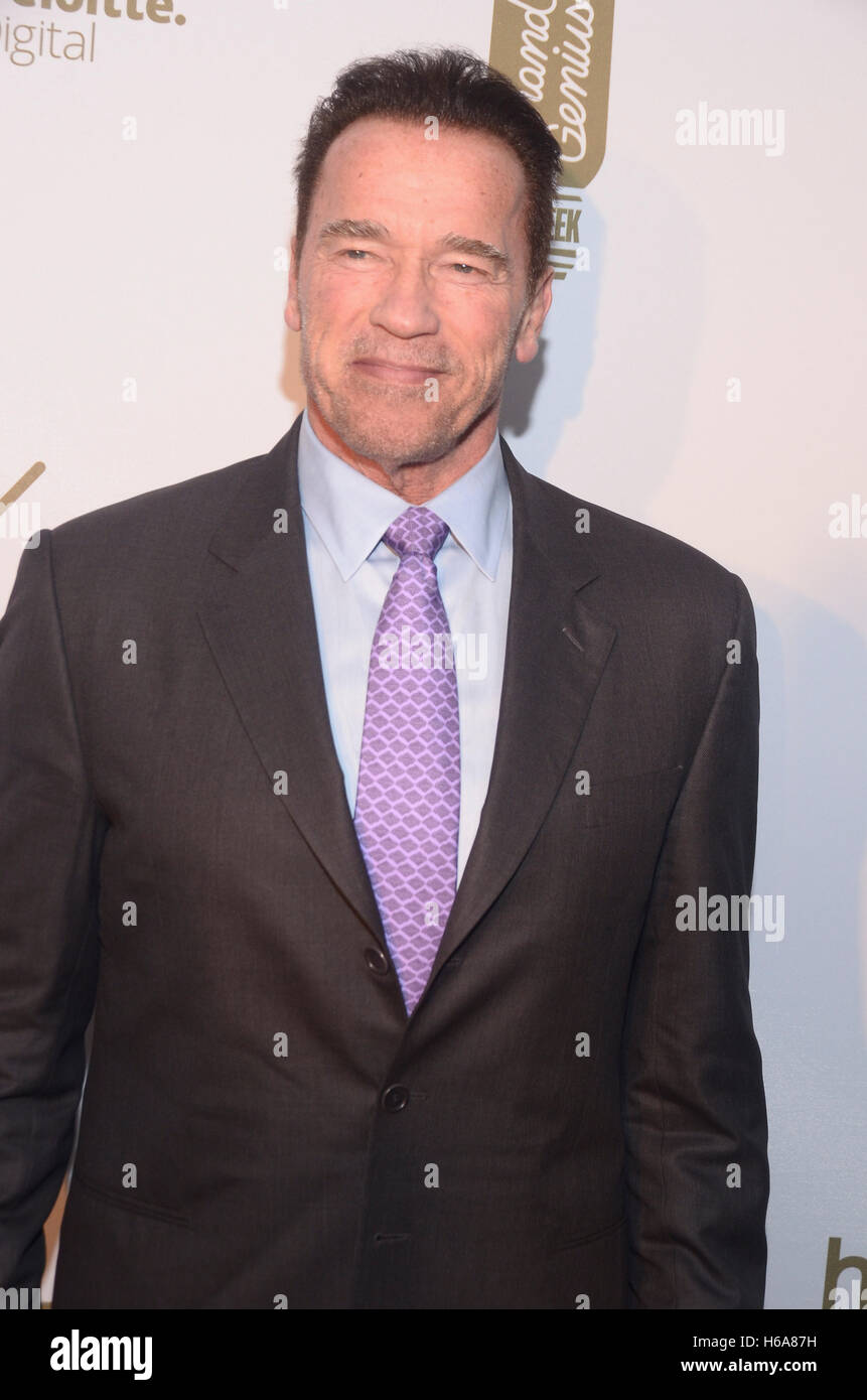 New York, NY, USA. 25th Oct, 2016. Arnold Schwarzenegger, Brand
