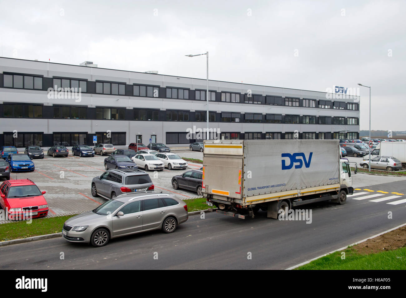 New headquarters of the Danish transport company DSV in Pavlov near Prague, Czech Republic, October 26, 2016. (CTK Photo/Vit Simanek) Stock Photo