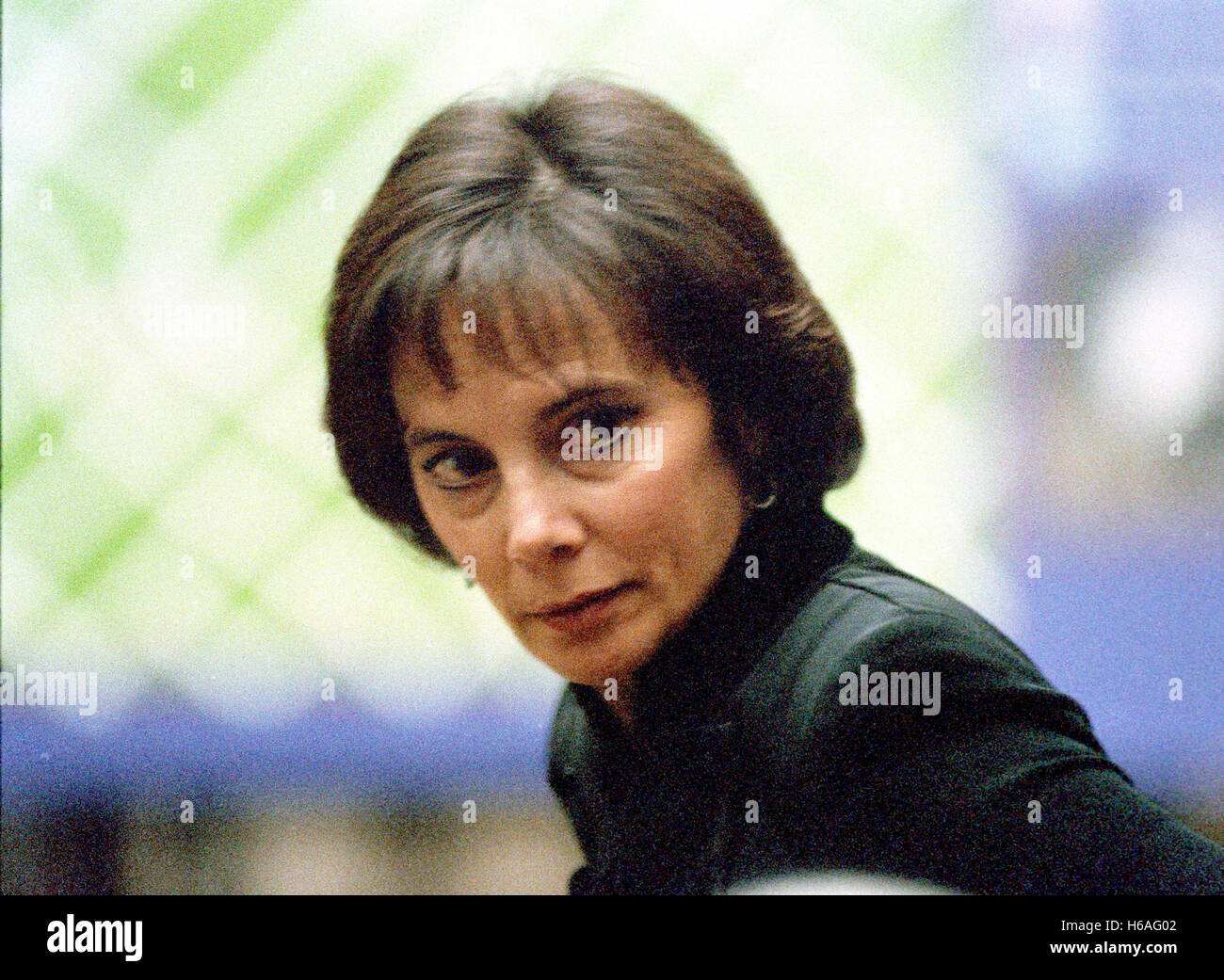 Prosecutor Marcia Clark during the trial of former NFL star running back O.J. Simpson for the murder of his former wife, Nicole Brown Simpson and a friend of hers, restaurant waiter, Ron Goldman in Los Angeles County Superior Court in Los Angeles, California on July 13, 1995. Credit: Steve Grayson/Pool via CNP - NO WIRE SERVICE - Stock Photo