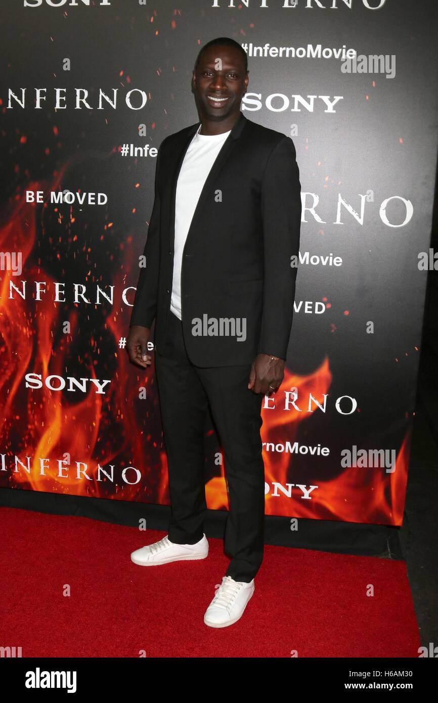 Los Angeles, CA, USA. 25th Oct, 2016. Omar Sy at arrivals for INFERNO Premiere, Directors Guild of America (DGA) Theater, Los Angeles, CA October 25, 2016. © Priscilla Grant/Everett Collection/Alamy Live News Stock Photo