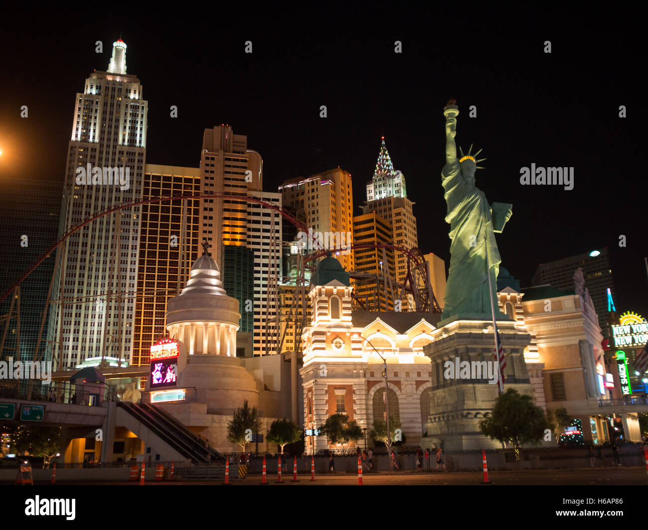 New York New York hotel in Las Vegas Stock Photo - Alamy