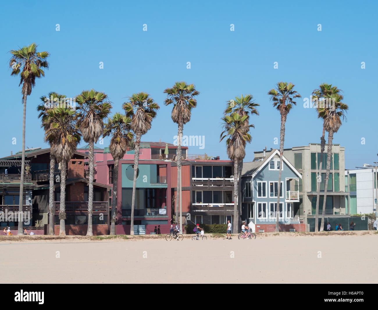 Venice beach houses Stock Photo - Alamy
