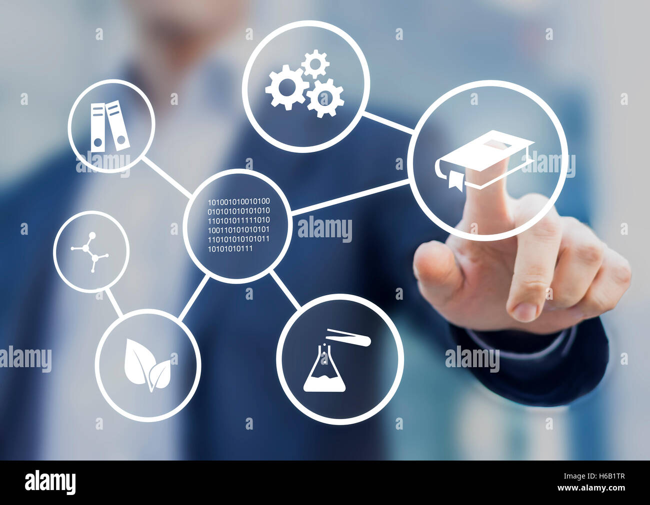 Fields of study or academic disciplines, concept about education